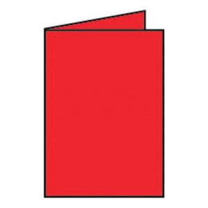 Coloretti Doppelkarte - B6 hoch, 5 Stück, mohn