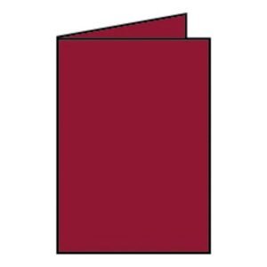 Coloretti Doppelkarte - B6 hoch, 5 Stück, rosso