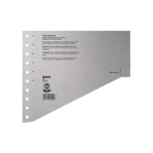 1651 Staffel-Trennblätter - A4 Überbreite, grau, 100 Stück