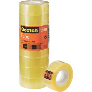 Klebeband Transparent 508, PP, 33 m x 19 mm, 8 Rollen