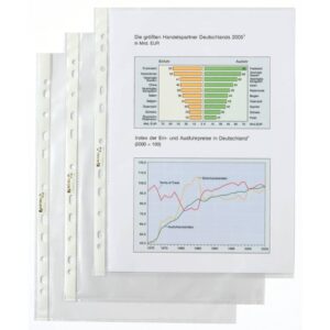 Prospekthüllen Standard - genarbt, 0,05 mm, A4, 100 Stück