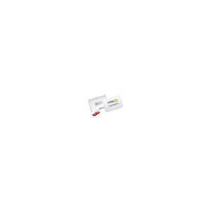 Namensschild CLICK FOLD mit Magnet - 54 x 90 mm, transparent