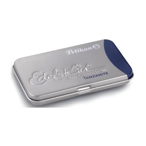 Tintenpatrone Edelstein Ink Collection GTP - 6 Patronen im Metalletui, Tanzanite (blau-schwarz)