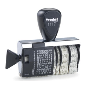 Stempel Wortband mit DatumTrodat 1117