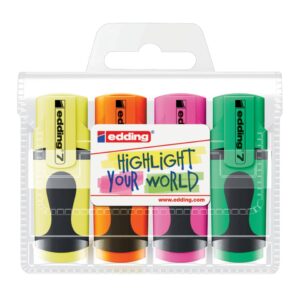 7 Textmarker mini highlighter, 1-3 mm, 4er Set Basicfarben