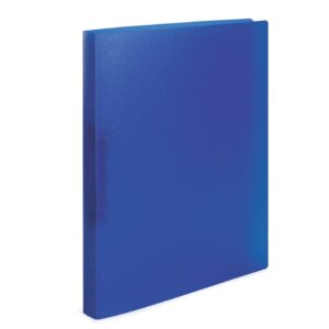 Schulordner - A4, 2-D-Ring Ø25 mm, transluzent dunkelblau