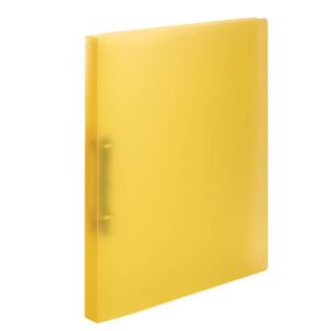 Schulordner - A4, 2-D-Ring Ø25 mm, transluzent gelb