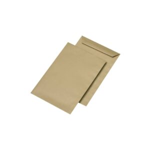 Versandtasche C5, nassklebend, ohne Fenster, braun, 70 g/qm