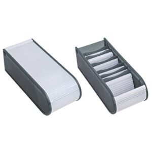 Lernkartei A8 für 500 Karten, inkl. 100 Karten, grau