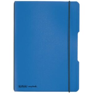 Notizheft flex - A5, PP, 40 Blatt, kariert, blau
