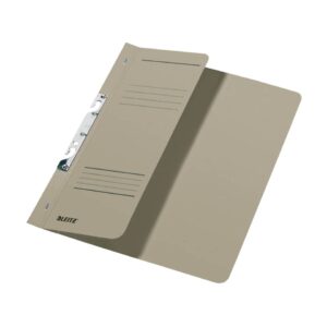 3744 Schlitzhefter, 1/2-Vorderdeckel, A4, kfm. Heftung, Manilakarton 250 g/qm, grau