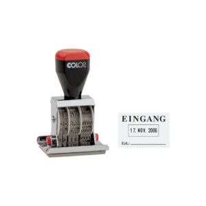 Datum-Plattenstempel - EINGANG + 4 mm Datum