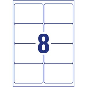 L4715REV-20 Wetterfeste Etiketten (A4, 160 Stück, ablösbar, 99,1 x 67,7 mm) 20 Blatt weiß