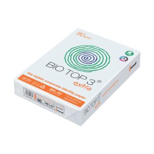 Kopierpapier BIO TOP 3® extra - A4, 80 g/qm, naturweiß, holzfrei, 500 Blatt