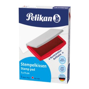 Stempelkissen 2E Kunststoff-Gehäuse - 110 x 70 mm, rot getränkt