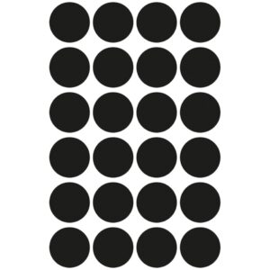 3003 Markierungspunkte - Ø 18 mm, 4 Blatt/96 Etiketten, schwarz