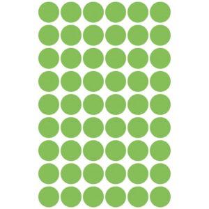 3149 Markierungspunkte - Ø 12 mm, 5 Blatt/270 Etiketten, leuchtgrün