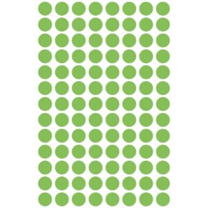 3179 Markierungspunkte - Ø 8 mm, 4 Blatt/416 Etiketten, leuchtgrün