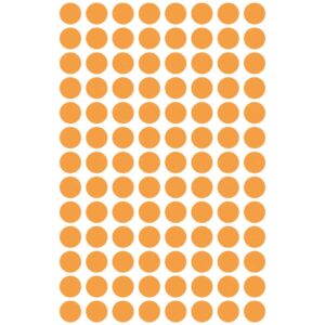 3178 Markierungspunkte - Ø 8 mm, 4 Blatt/416 Etiketten, leuchtorange