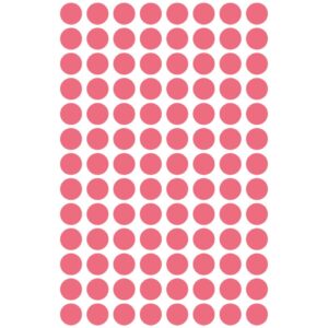 3177 Markierungspunkte - Ø 8 mm, 4 Blatt/416 Etiketten, leuchtrot