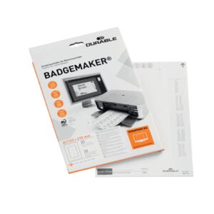 BADGEMAKER® Einsteckschilder - 61/122?x?210?mm, weiß
