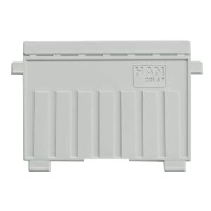 Stützplatte A7 quer, für Karteitröge und -kästen, lichtgrau