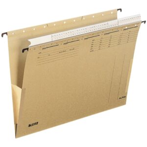 1936 Hängetasche ALPHA®, Organisationsleiste, seitlich zu, Natronkarton, naturbraun