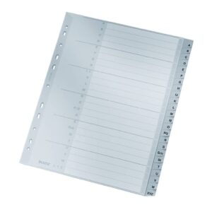 1261 Register - A - Z, PP, A4 Überbreite, 24 Blatt, grau