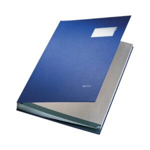 5700 Unterschriftsmappe - 20 Fächer, PP kaschiert, blau