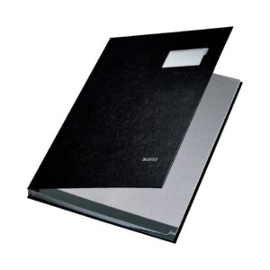 5701 Unterschriftsmappe - 10 Fächer, PP kaschiert, schwarz