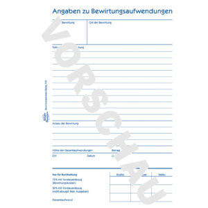 745 Bewirtungskostenbeleg, DIN A5, mikroperforiert, 50 Blatt, gelb