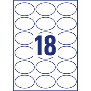L6024REV-25 Etiketten in Sonderformaten, 63,5 x 42,3 mm, 25 Blatt/450 Etiketten, weiß