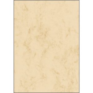 Marmor-Papier, beige, A4, 90 g/qm, 25 Blatt