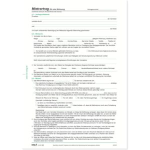 Mietverträge für Wohnungen - ausführliche Fassung, 6 Seiten, DIN A4