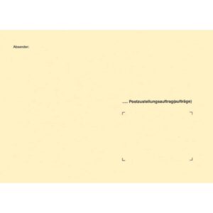 Zustellungsumschlag äußerer DIN B4 - ohne Sichtfenster, 100g/qm,50 Stück