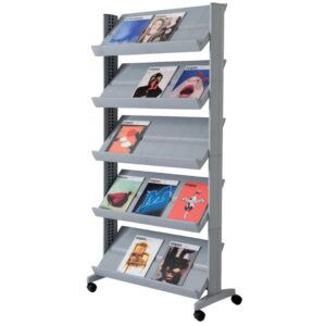 Mobiler Prospektständer UNO, alu