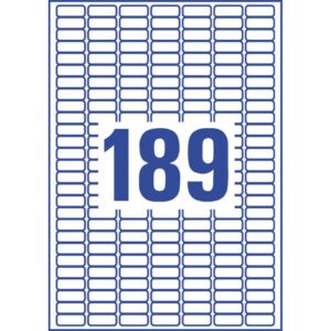 L7871-20 Papier-Etiketten - A4, 3.780 Stück, 25,4 x 10 mm, stark haftend, weiß