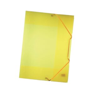Sammelmappe mit Gummiband, DIN A3, transparent, gelb