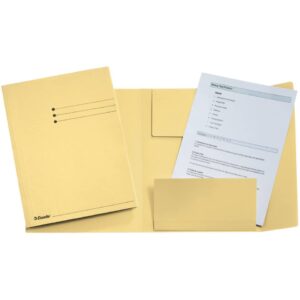 Jurismappe, A4, Manilakarton 275 g/qm, gelb