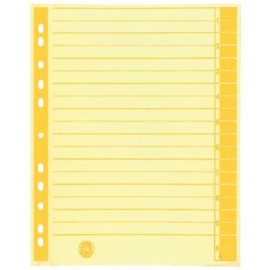 Trennblätter - A4 Überbreite, gelb, farbiger Rahmendruck, 100 Stück