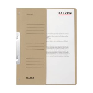 Einhakhefter A4 1/2 Vorderdeckel kfm. Heftung, grau, Manilakarton, 250 g/qm