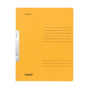 Einhakhefter A4 1/1 Vorderdeckel kfm. Heftung, gelb, Manilakarton, 250 g/qm