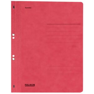 Ösenhefter - A4 1/1 Vorderdeckel, rot, Manilakarton, 250 g/qm