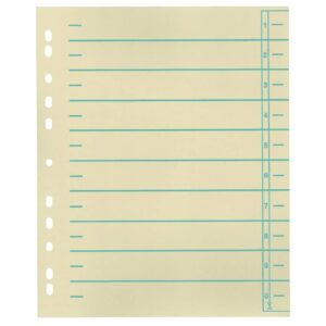 Trennblätter - A4 Überbreite, grün, farbigr Organisationsdruck, 100 Stück