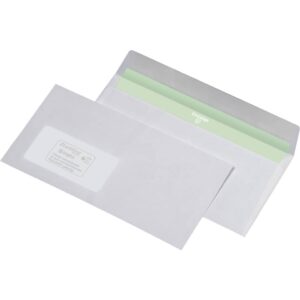 Briefumschlag - DIN lang, haftklebend, 75 g/qm, mit Fenster, 1.000 Stück