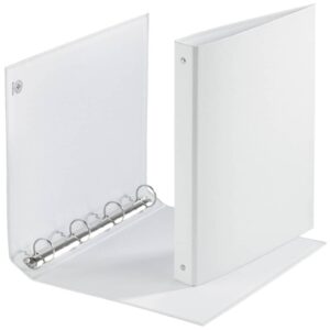 Ringmappe, A4, 4-Ring, 30mm, weiß