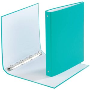 Ringmappe, A4, 4-Ring, 20mm, türkis