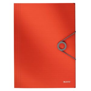 4563 Dreiflügelmappe Solid - A4, PP, hellrot