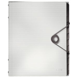 4570 Ordnungsmappe Solid - 12 Fächer, PP, weiß