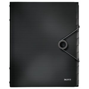 4570 Ordnungsmappe Solid - 12 Fächer, PP, schwarz